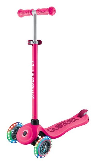 Самокат GLOBBER серії GO UP SPORTY 360 фуксія, до 20/50кг 1+, колеса з підсвіткою