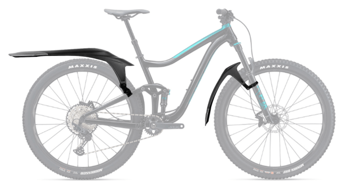 Крила 24-29" пластик швидкознімне, кріпл. на горилу RBRL RL-1000F/R чорний без стійки (крепл. на штани вилки та задні пера), укр, укр