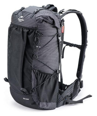 Рюкзак туристичний Naturehike Rock NH19BP095, 60+5 л, графіт в клітинку