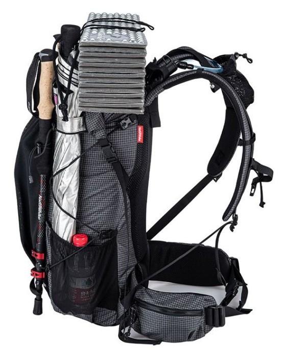 Рюкзак туристичний Naturehike Rock NH19BP095, 60+5 л, графіт в клітинку