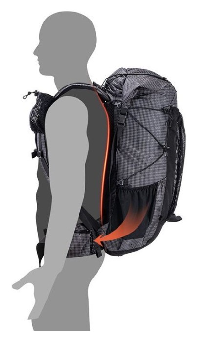 Рюкзак туристичний Naturehike Rock NH19BP095, 60+5 л, графіт в клітинку