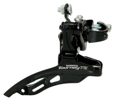 Перемикач перед. верхній хомут н/тяга  max-42T под трубу 31,8мм чорний SHIMANO FD-TZ500