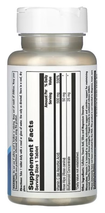 C 500 + Rose Hips & Bioflavonioids Sustained Release - 100 tabs