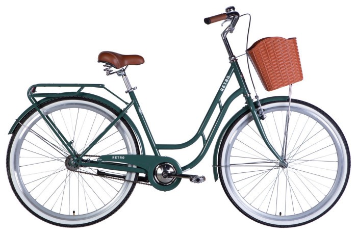 Велосипед уцінений ST 28" Dorozhnik RETRO Velosteel рама-19" зелено-сірий 2026