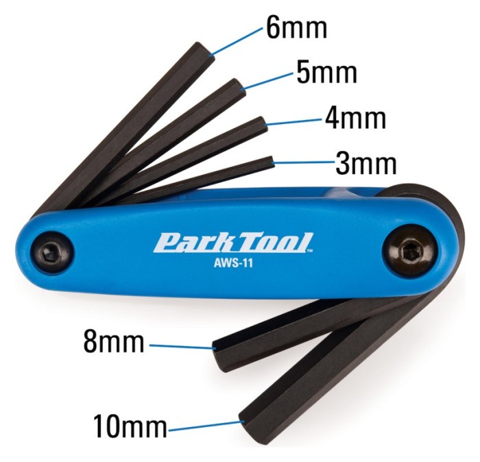 Набор шестигранников Park Tool AWS-11 (3mm, 4mm, 5mm, 6mm, 8mm, 10mm)
