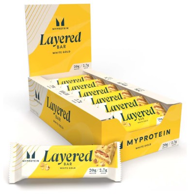 Layered Bar - 12x60g White Gold