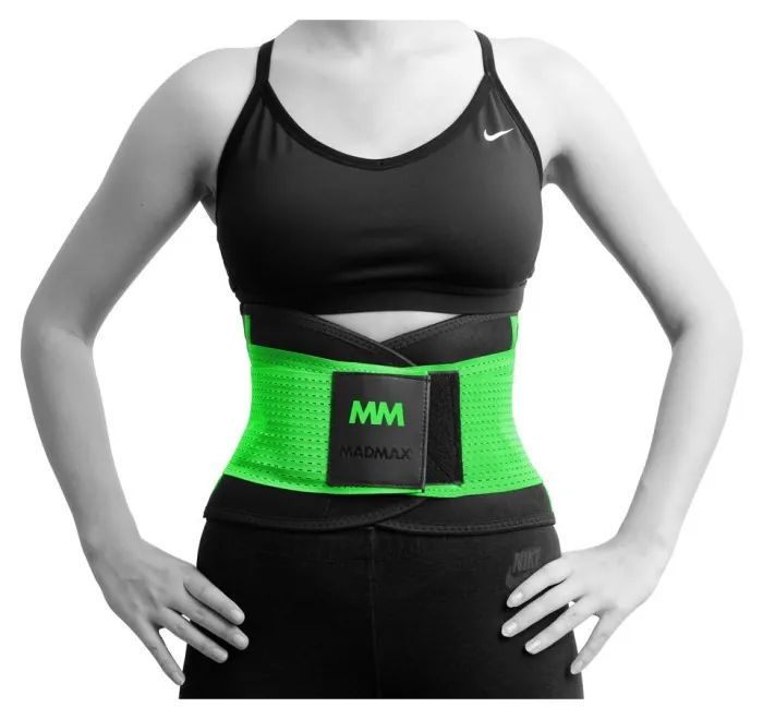 Пояс компрессійний MadMax MFA-277 Slimming belt Black/neon green L