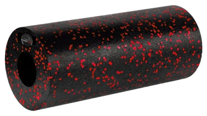Массажний набір PowerPlay PP_4015 EPP Foam Roller Set 4in1 (2-а ролі + 2-а м'ячі) Чорно-червоний