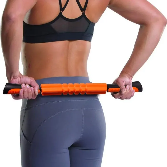 Массажний набір PowerPlay PP_4015 EPP Foam Roller Set 4in1 (2-а ролі + 2-а м'ячі) Чорно-червоний