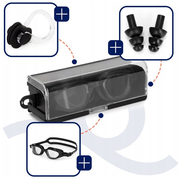 Окуляри для плавання Aquaget AQ0013 Black
