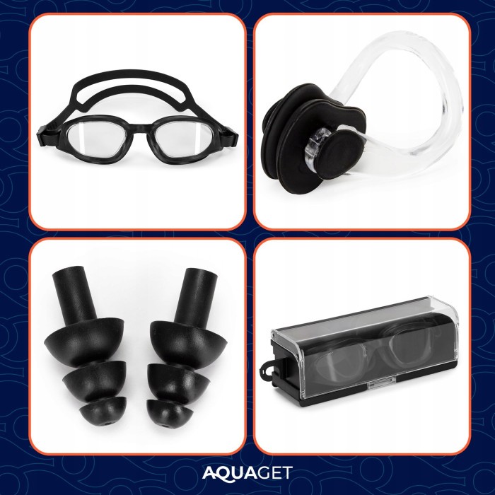 Окуляри для плавання Aquaget AQ0013 Black
