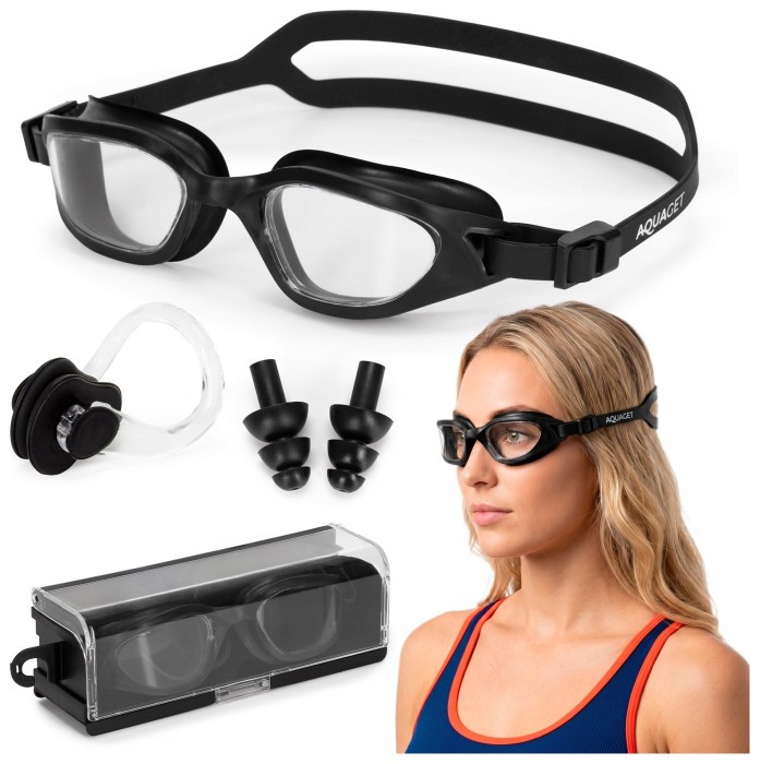 Окуляри для плавання Aquaget AQ0013 Black