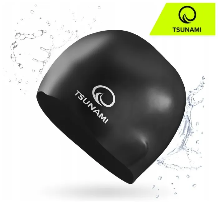 Шапочка для плавания TSUNAMI Pro Black (P-5905973401876)