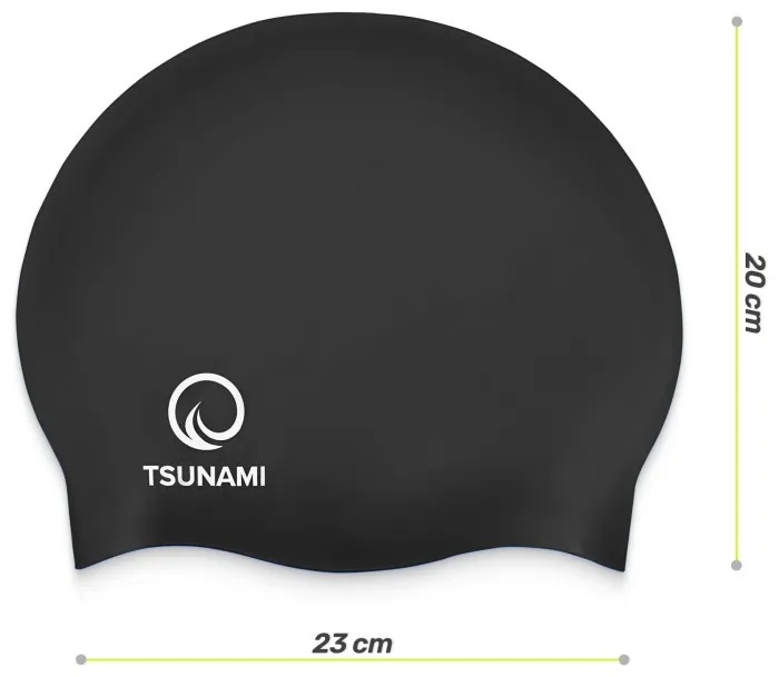 Шапочка для плавания TSUNAMI Pro Black (P-5905973401876)