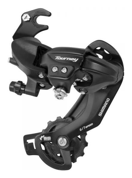 Перемикач задн. індекс. 7-к під гак чорн. SHIMANO TY-300B, укр, укр