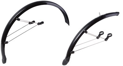 Крыло 26" полноразмерный пластик. со стойк. f.285 r.265-355 ширина 55мм черный. FEITECH SY-955 (крепеж.