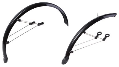 Крыло 26" полноразмерный пластик. со стойк. f.285 r.265-355 ширина 55мм черный. FEITECH SY-955 (крепеж.