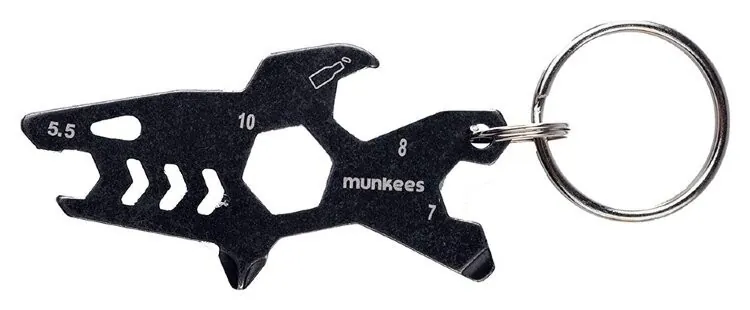 Munkees 2537 брелок-мультіїнструмент Tool Shark black (2537-BK)