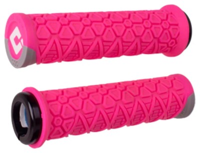 Гріпси ODI Vanquish, v2.1 Lock-On ,MTB , Closed End Pink/Gray w/Blk