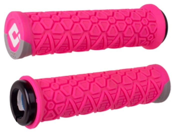 Гріпси ODI Vanquish, v2.1 Lock-On ,MTB , Closed End Pink/Gray w/Blk, укр, укр