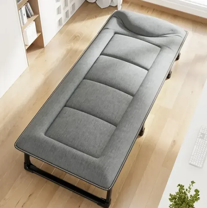 Розкладне ліжко (розкладачка) з вбудованим матрацом LEOBRO Grey (LB-FB-S1-GRY)