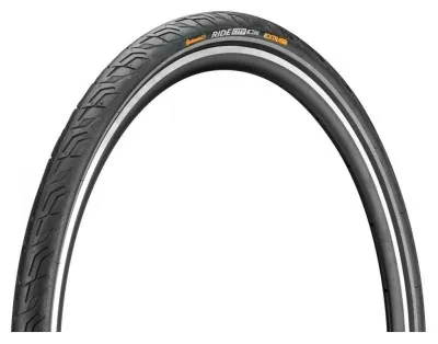 Покришка Continental Ride City, 28 " | 700 x 35C | 28 x 1 3/8 x 1 5/8, Чорна, не складна, світловідбиваюча