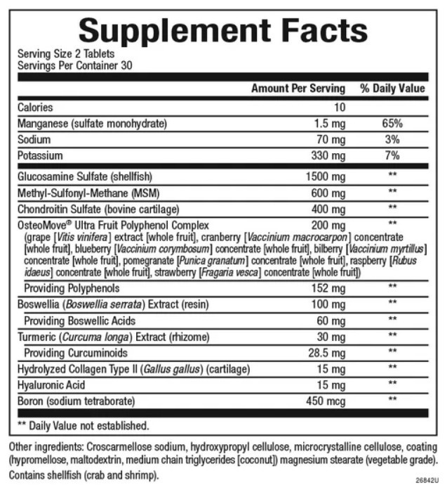 OsteoMove® Extra Strength Joint Care - 60 tabs