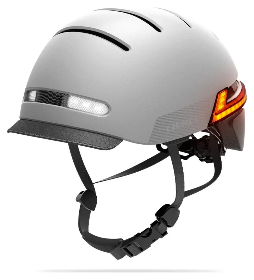 Захисний шолом Livall BH51M NEO (L) Sandstone Grey (57-61см), акустика, мікрофон, сигнали поворотів та стопів, додаток, пульт BR80, Bluetooth (KOS_LIV-T1V6MN-6310)
