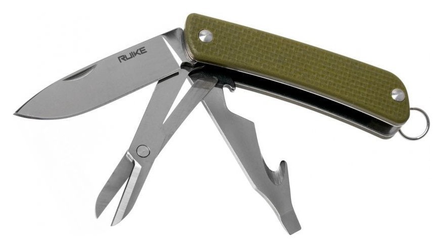 Багатофункціональний ніж Ruike Criterion Collection S31 зелений, укр, укр