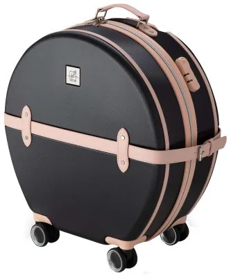 Валіза Semi Line 20" (S) Black/Pink Cream (T5671-2)