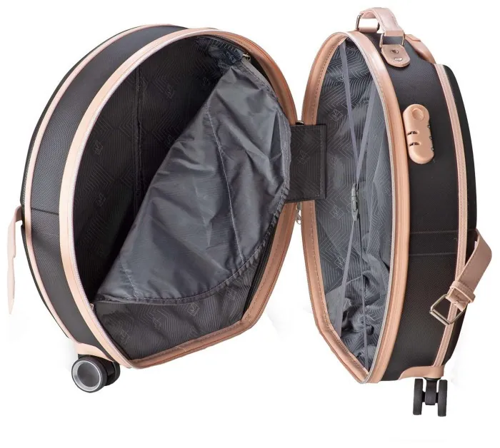 Валіза Semi Line 20" (S) Black/Pink Cream (T5671-2)