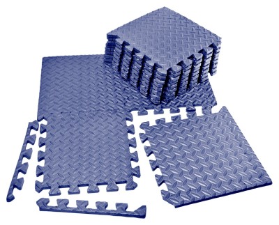 Татами мат EasyFit 8 шт (30х30х1 см) хвост ласточки синий