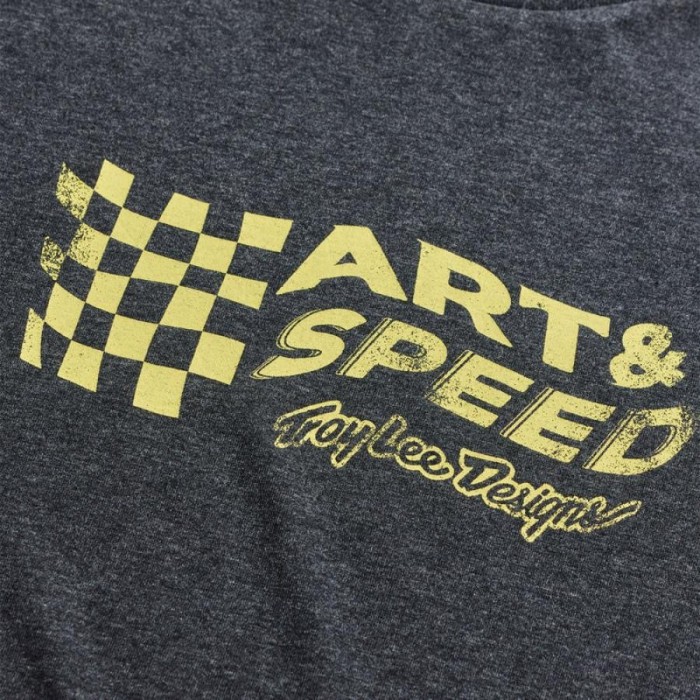 Футболка TLD FINISH LINE SS TEE; [BLACK HEATHER]S