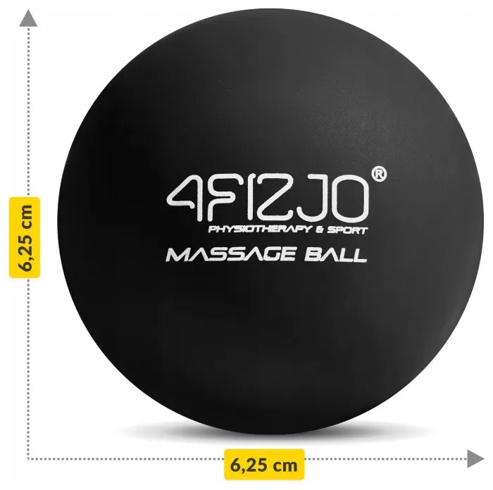 Масажний м'яч 4FIZJO Lacrosse Ball 6.25 см Black (P-5907222931196)