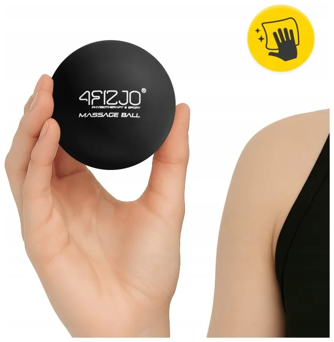 Масажний м'яч 4FIZJO Lacrosse Ball 6.25 см Black (P-5907222931196)