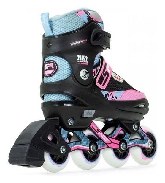 Ролики SFR Pixel blue-pink