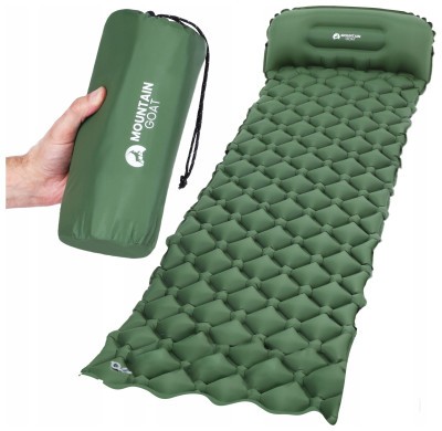 Килимок (каримат) надувний Mountain Goat 190 x 58 x 5 см Navy Green (P-5905973400886)