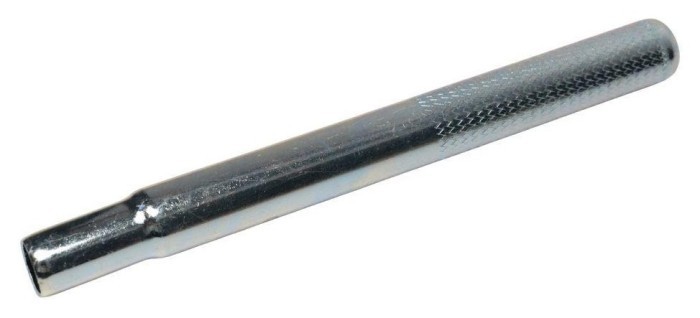 Підсідельний штир Сталь 25.4 мм 250 мм PJ-59B срiблястий з насічками, укр, укр