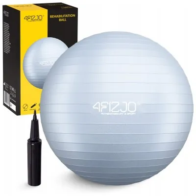 Мяч для фитнеса (фитбол) 4FIZJO 85 см Anti-Burst Grey (P-5905973404822)