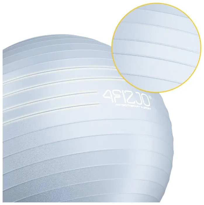 Мяч для фитнеса (фитбол) 4FIZJO 85 см Anti-Burst Grey (P-5905973404822)