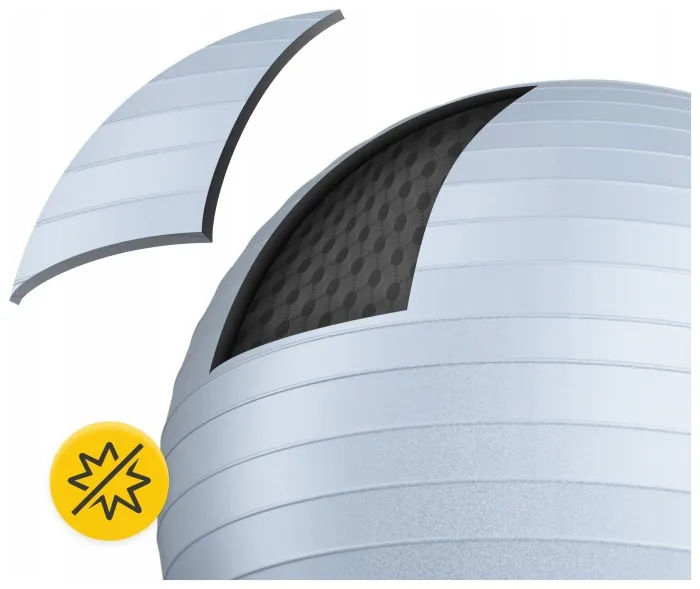 Мяч для фитнеса (фитбол) 4FIZJO 85 см Anti-Burst Grey (P-5905973404822)