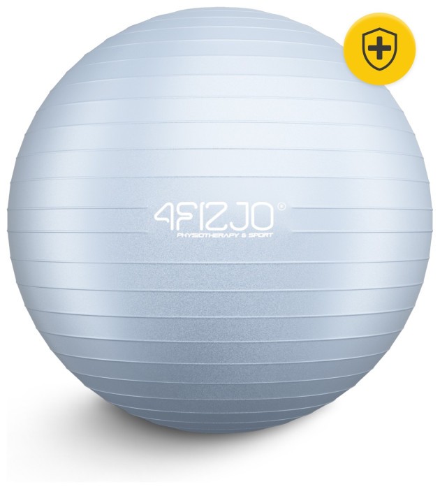 Мяч для фитнеса (фитбол) 4FIZJO 85 см Anti-Burst Grey (P-5905973404822)