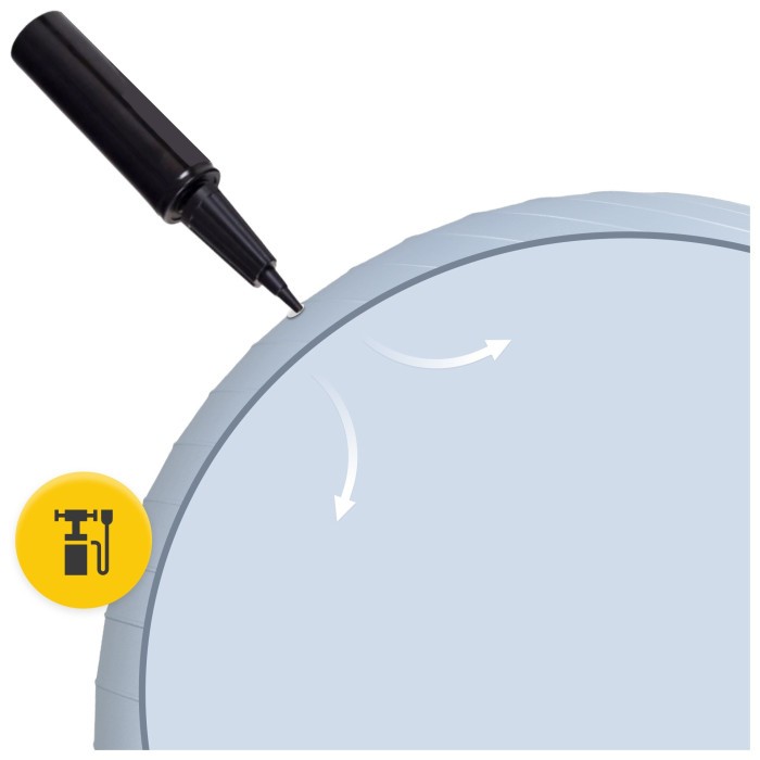 Мяч для фитнеса (фитбол) 4FIZJO 85 см Anti-Burst Grey (P-5905973404822)