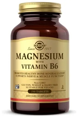 Magnesium with Vitamin B6 - 250 tabs