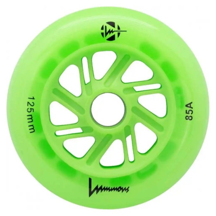 Колеса, що світяться FR Skates Luminous 125mm/85A 6-pack Green