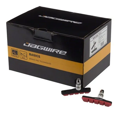 Колодки гальмівні MTB v-br. JAGWIRE Mountain Sport (Basic Comp Mountain XC) BWP5008 - Red 25пар (BRS-39-30)