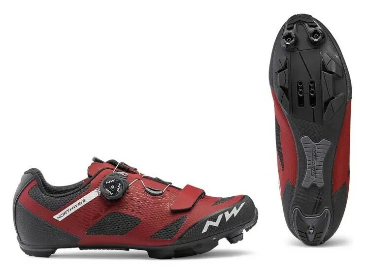 Туфлі велосипедні Northwave RAZER M 42 (9.5US) Dark red (80192025) (284мм dark red)