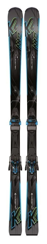 Лижі гірські комплект K2 AMP VELOCITY+M3 11 TC 165см Grey/black/blue (1050002.140.1+1051107.140.1) (172 см black/grey, blue)