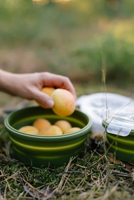 Контейнер Tribe Bowl Container 550 мл силиконовый T-FF-0045, olive