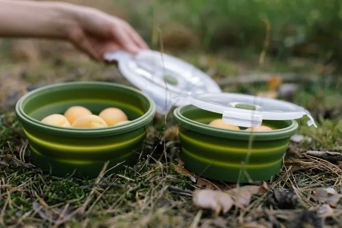 Контейнер Tribe Bowl Container 550 мл силиконовый T-FF-0045, olive